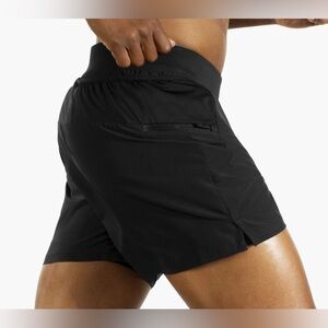 NWT Men’s BROOKS Sherpa 5" 2-in-1 Athletic Running short in Black ~ Size XXL